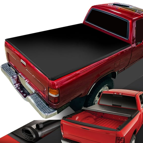 DNA Motoring For 89-04 Toyota Pickup/Tacoma 6 Ft Fleetside Short Bed Soft Vinyl Roll-Up Tonneau Cover