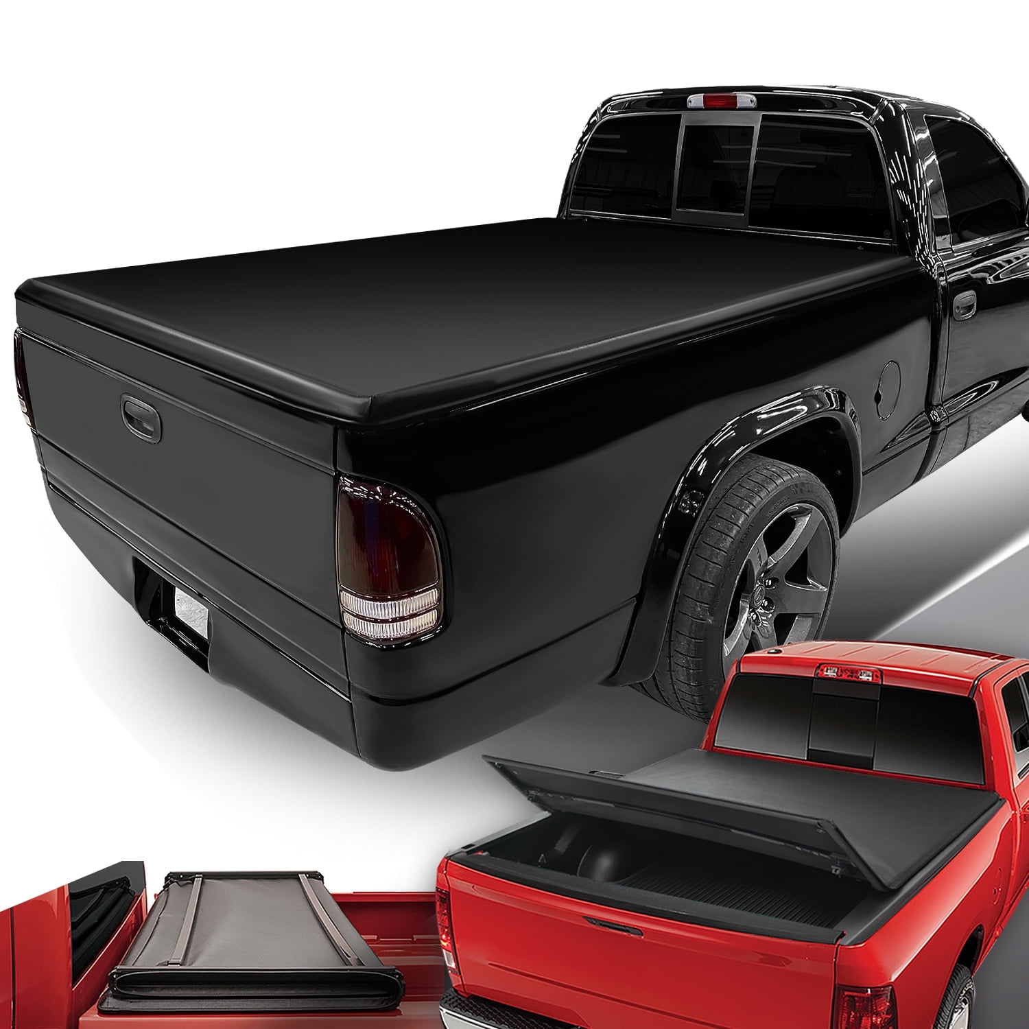 DNA Motoring Adjustable Tri-Fold Tonneau Cover for 1997-2004 DNA Motoring Adjustable Tri-Fold Tonneau Cover for 1997-2004