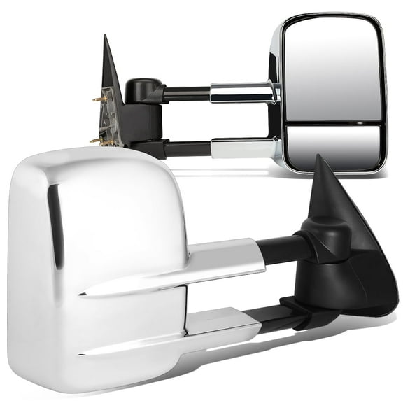 DNA Motoring For 99-07 Silverado Sierra Escalade Manual Adjustment Tow Towing Mirrors Chrome