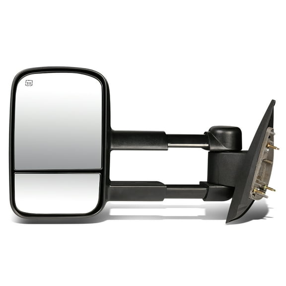 DNA Motoring TWM-003-T111-BK-L For 2007 to 2014 Chevy Silverado / GMC Sierra Powered Adjustment+Heated Tow Towing Mirror (Left / Driver)