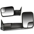 thumbnail image 1 of DNA Motoring For 94-02 Dodge Ram 1500 2500 3500 Black Manual Adjust Flip Up Towing Mirror Pair, 1 of 10