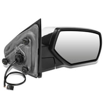 DNA Motoring TWM-050-T111-CH-R For 2014 to 2018 Chevy Silverado / GMC Sierra 1500 2500HD 3500HD Powered+Heated Right Side Tow / Towing Mirror 15 16 17 Chrome Cover