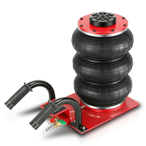 DNA Motoring Triple Bag Quick Air Jack 3.5 Ton 7700 lbs Pneumatic Jack for Car SUV Lifting