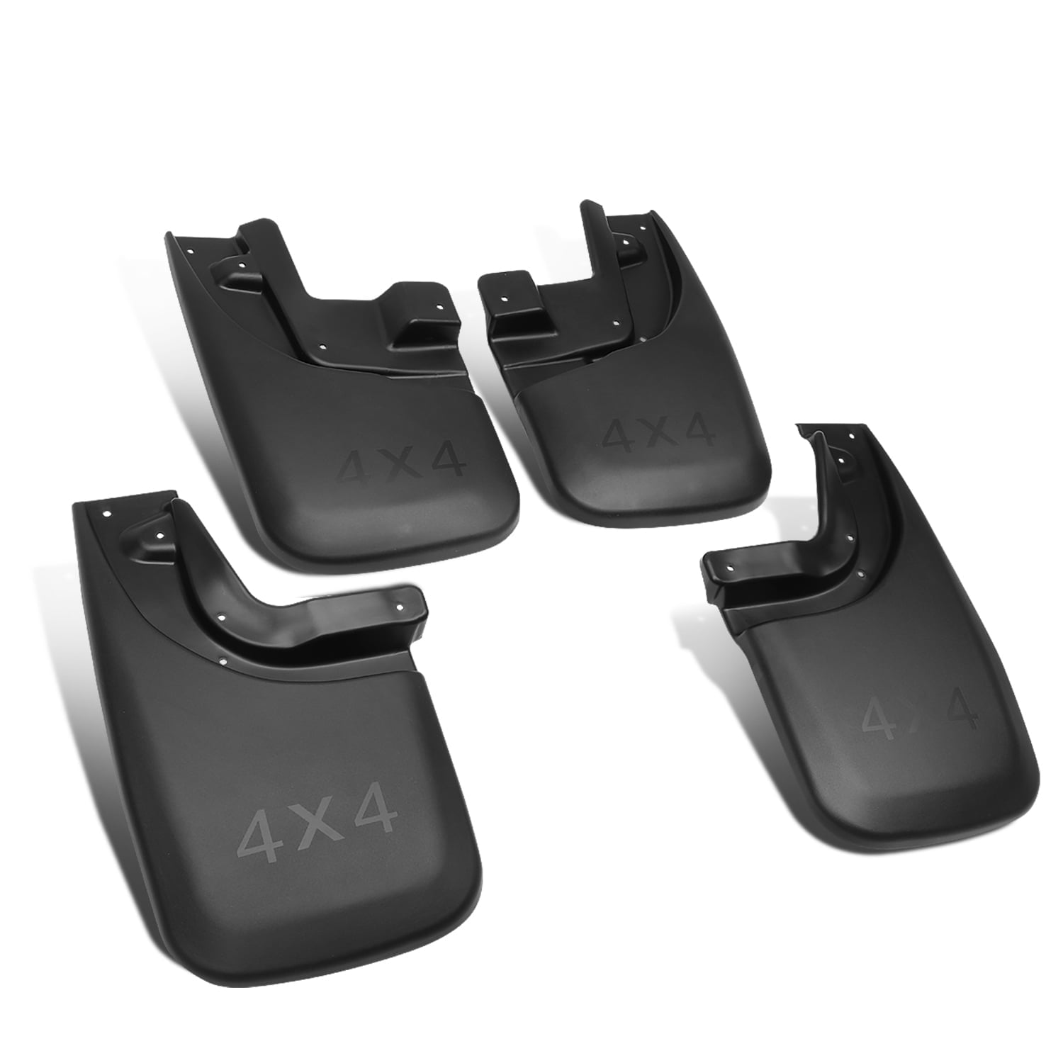 DNA Motoring Mud Guards Splash Flaps For 2009-2018 Dodge Ram – 4-Piece Black ABS Kit