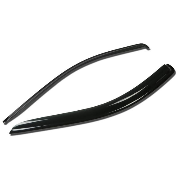 DNA Motoring WVS-031 For 2002 to 2010 Dodge Ram Regular Cab 2pcs Window Vent Visor Deflector Rain Guard (Dark Smoke) 03 04 05 06 07 08