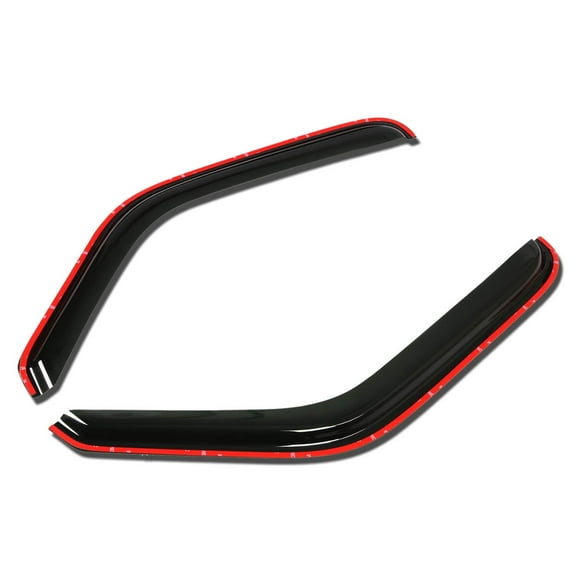 DNA Motoring For 93-11 Ford Ranger Smoked Tint Side Window Visor Rain Wind Deflector