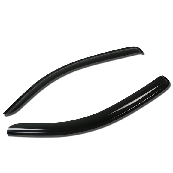 DNA Motoring WVS-094 For 2005 to 2014 Tacoma Extended Cab 2pcs Window Vent Visor Deflector Rain Guard (Dark Smoke) 06 07 08 09 10 11 12 13