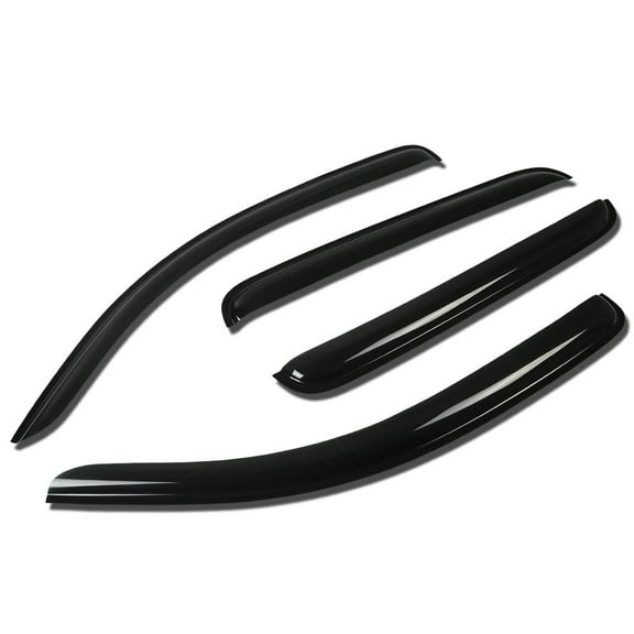 DNA Motoring For 05-14 Toyota Tacoma Crew Cab Smoked Tint Side Window Visor Shade Wind Rain Deflector