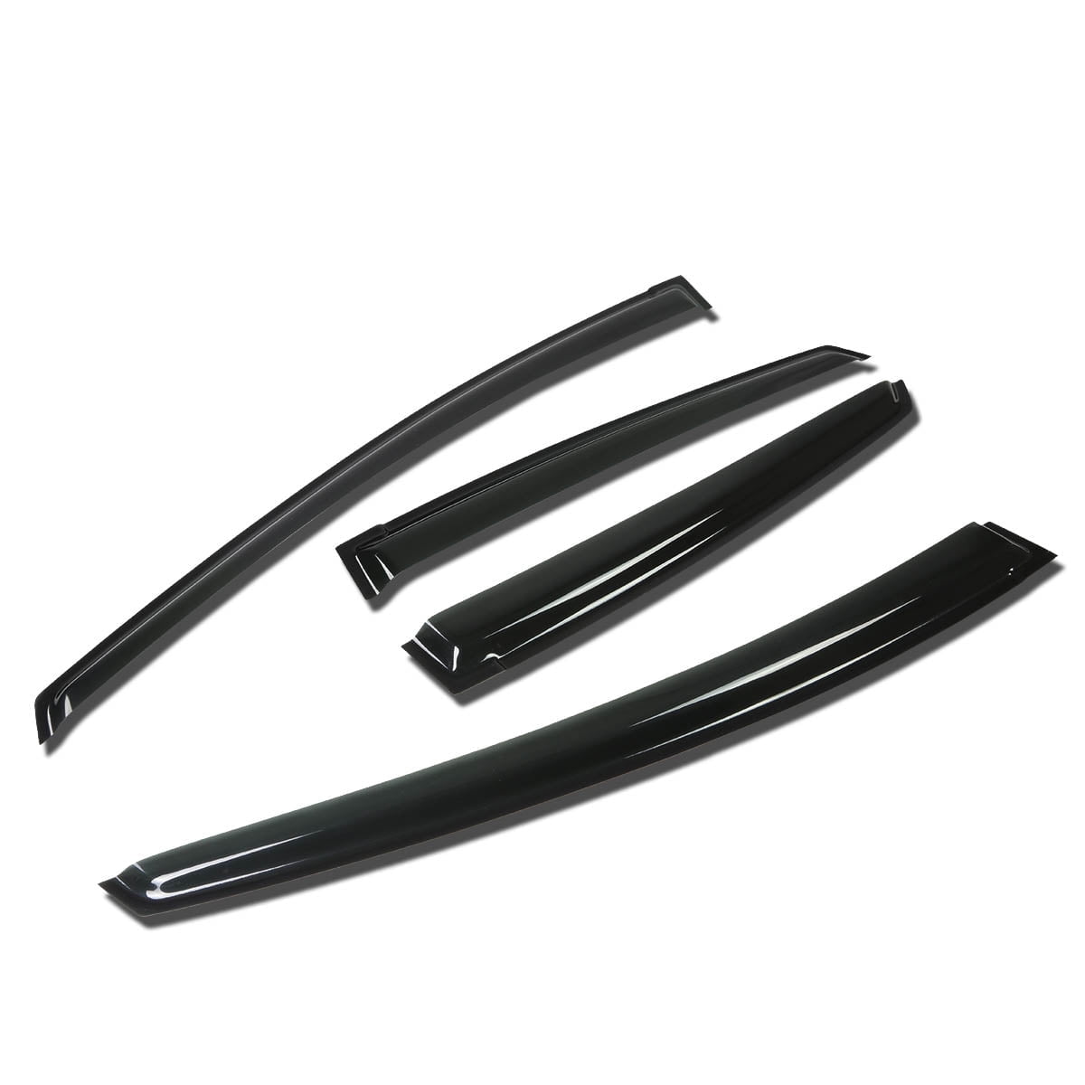 DNA Motoring For 10-14 Toyota Prius 4DR Smoked Tint Side Window Visor Wind Rain Vent Deflector Guard