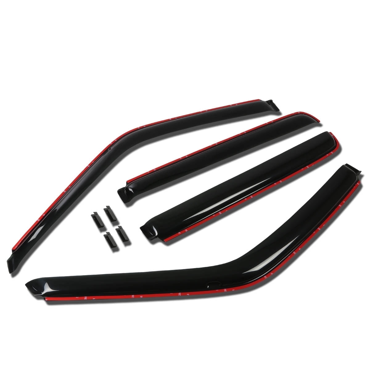 DNA Motoring For 92-00 Chevy GMC In-Channel Smoked Tint Window Visor Deflector Rain Wind Guard