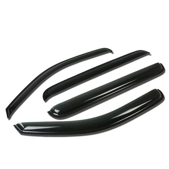 DNA Motoring For 05-12 Nissan Pathfinder R51 Smoked Tint Window Visor Shade Sun Wind Rain Deflector