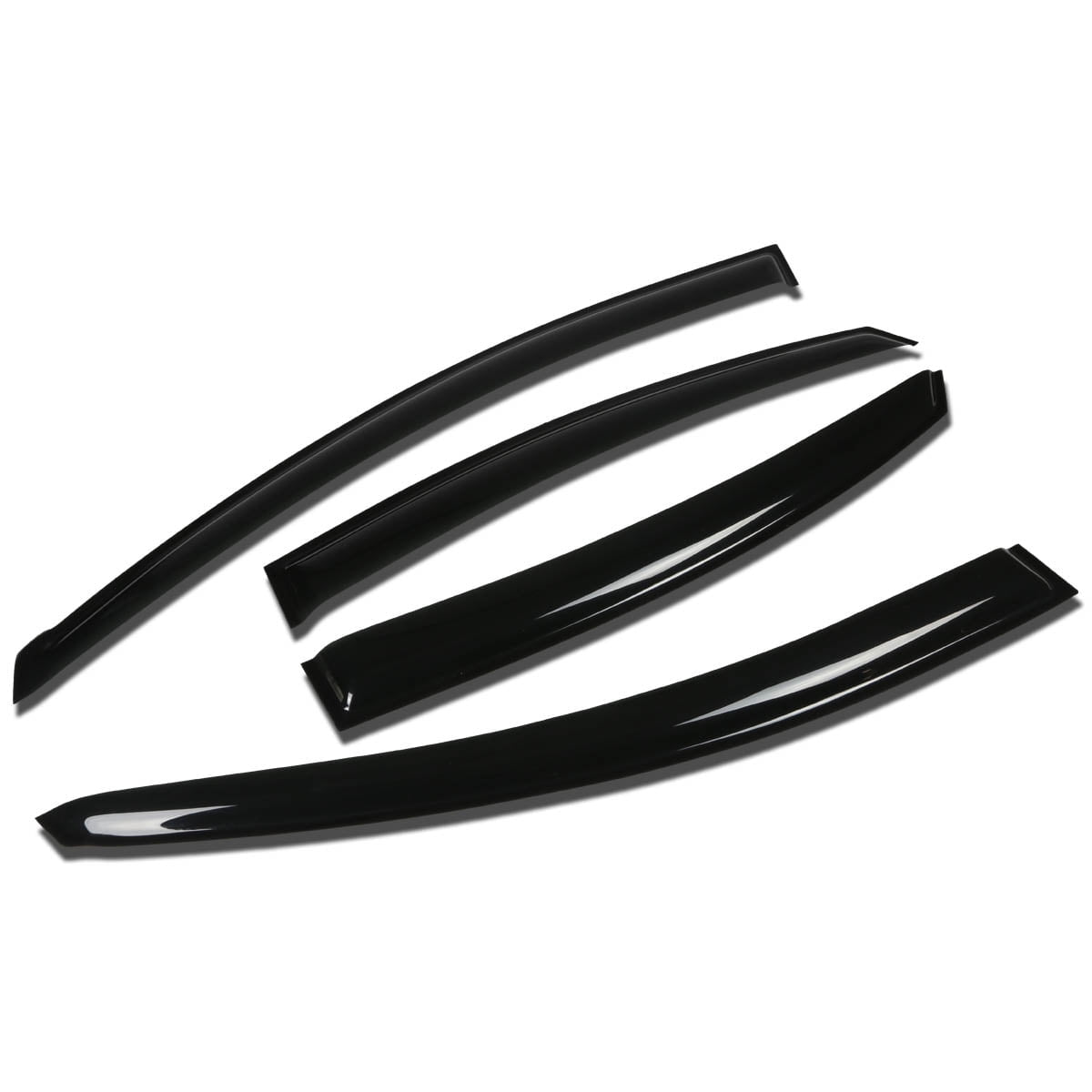 DNA Motoring For 11-14 Hyundai Sonata Smoked Tint Side Window Visor Vent Rain Wind Deflector Guard