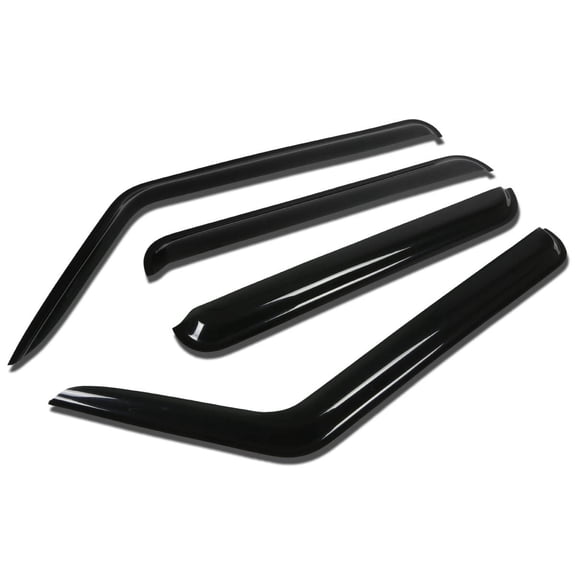 DNA Motoring For 06-10 Jeep Commander XK Smoked Tint Side Window Visor Rain Wind Deflector