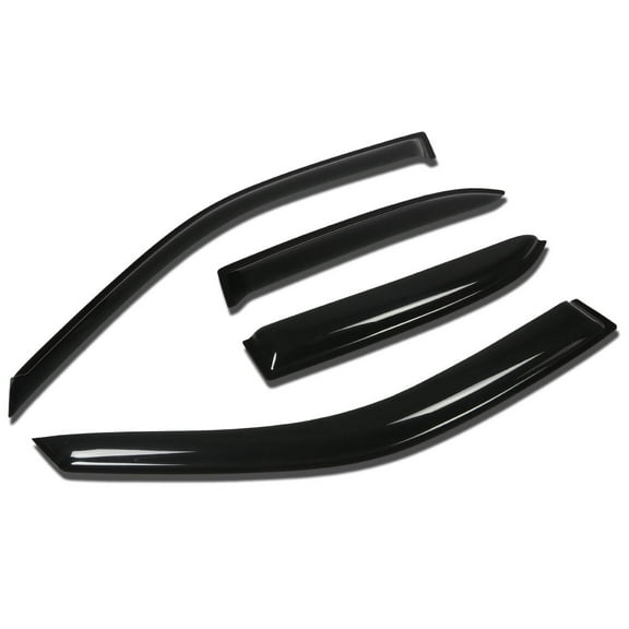 DNA Motoring WVS-170 For 1999 to 2003 Mazda Protege / MP3 / MPS 4pcs Window Vent Visor Deflector Rain Guard (Dark Smoke) 00 01 02