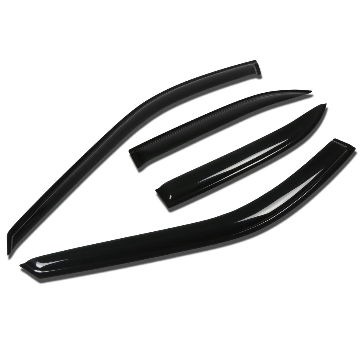 DNA Motoring WVS-171 For 1994 to 1997 Honda Accord 4DR CD5 4pcs Window Vent Visor Deflector Rain Guard (Dark Smoke) 95 96