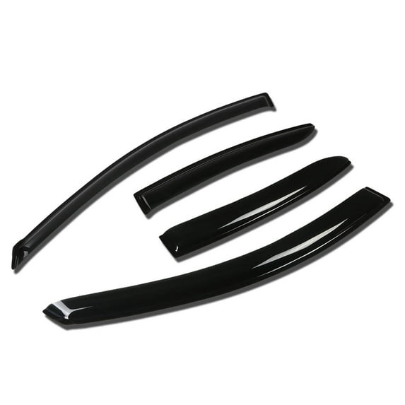 DNA Motoring For 10-13 Mazda 3 i/S 4DR Smoked Tint side Window Visor Rain Wind Deflector