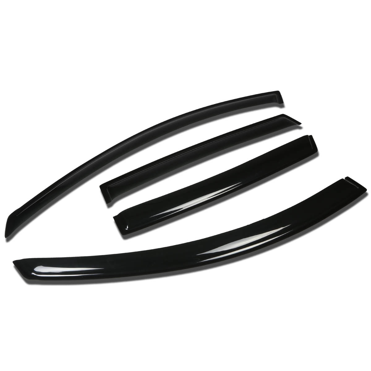 DNA Motoring WVS-204 For 2008 to 2010 Saturn Vue 4pcs Window Vent Visor Deflector Rain Guard (Dark Smoke) 09