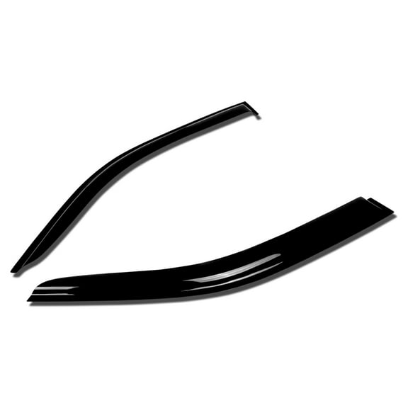 DNA Motoring For 05-17 Nissan Frontier King/Extended Cab Smoked Tint Side Window Visor Rain Wind Deflector
