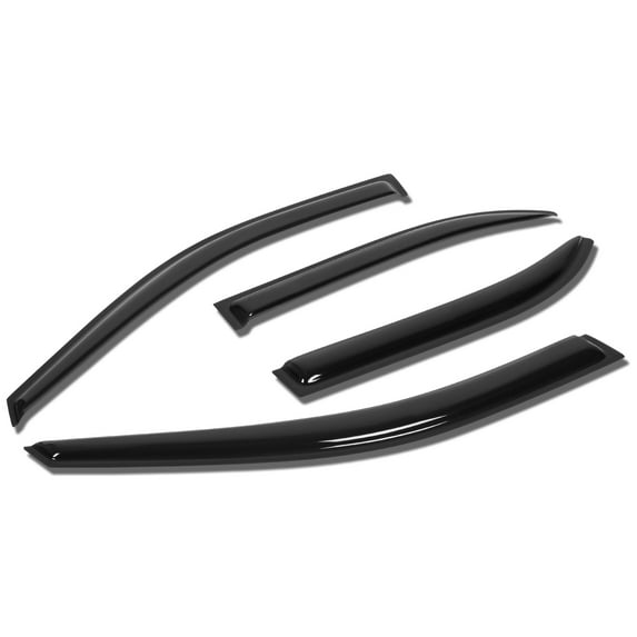 DNA Motoring WVS-T2-0044 For 1993 to 1997 Corolla E110 4pcs Window Vent Visor Deflector Rain Guard (Dark Smoke) 94 95 96