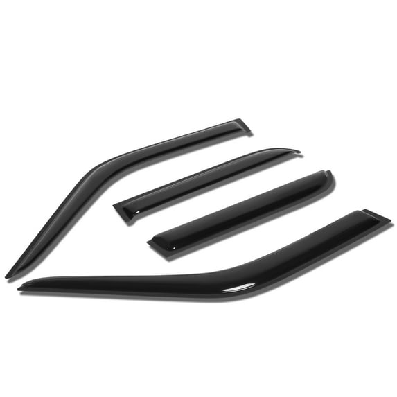 DNA Motoring WVS-T2-0051 For 1990 to 1995 4Runner N120 N130 4pcs Window Vent Visor Deflector Rain Guard (Dark Smoke) 91 92 93 94