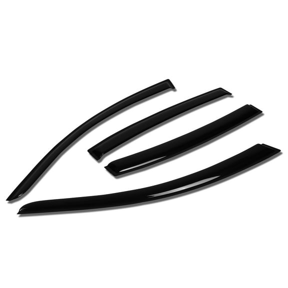 DNA Motoring WVS-T2-0068 For 2009 to 2014 Genesis Sedan BH 4pcs Window Vent Visor Deflector Rain Guard (Dark Smoke) 10 11 12 13