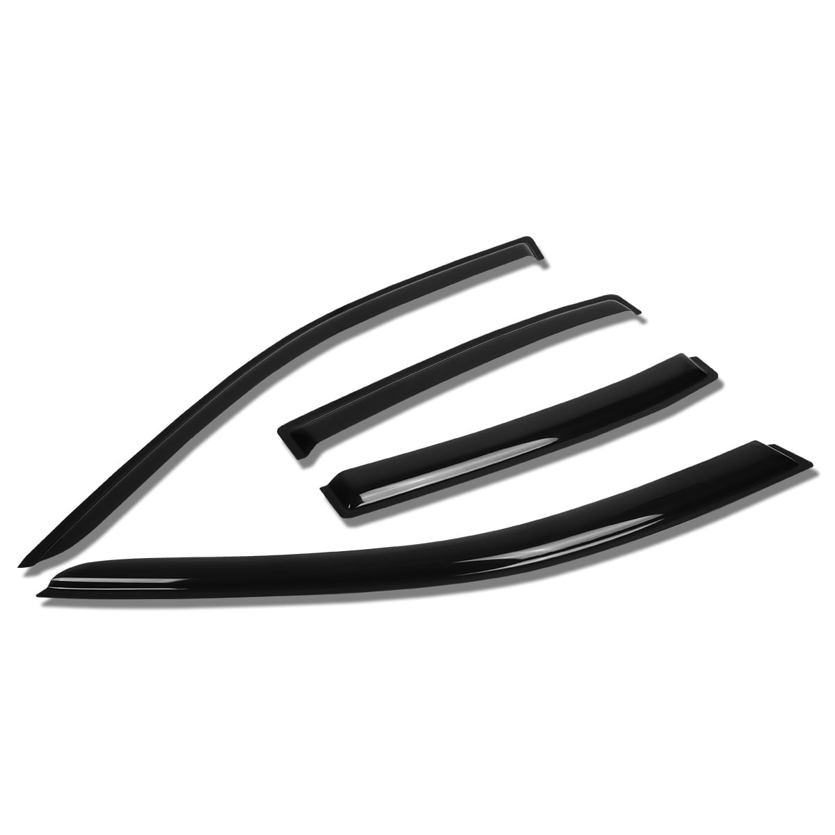 DNA Motoring For 10-16 Ford Taurus Smoked Tint Side Window Visor Shade Vent Wind Rain Deflector