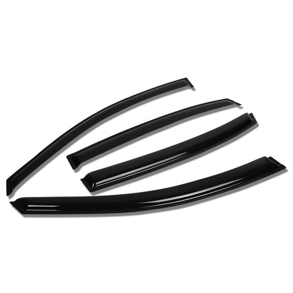 DNA Motoring WVS-T2-0084 For 2006 to 2013 Chevrolet Impala 4pcs Window Vent Visor Deflector Rain Guard (Dark Smoke) 07 08 09 10 11 12