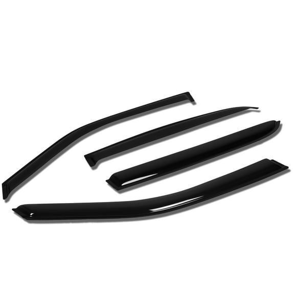 DNA Motoring WVS-T2-0150 For 2000 to 2005 Cadillac Deville 4pcs Window Vent Visor Deflector Rain Guard (Dark Smoke) 01 02 03 04