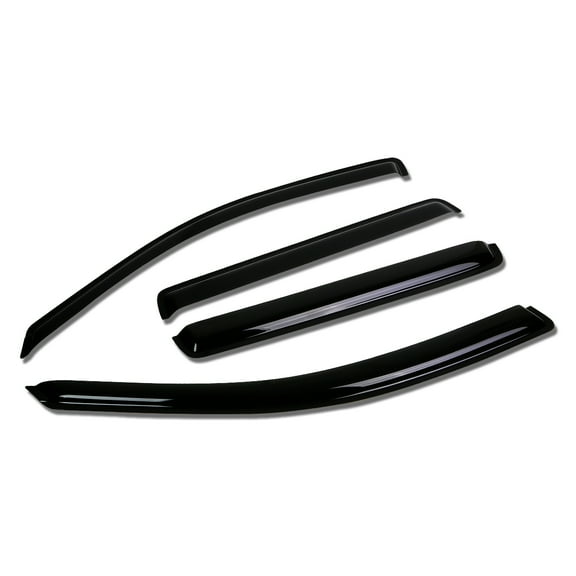 DNA Motoring WVS-T2-0158 For 2001 to 2005 Volkswagen Jetta Wagon 4pcs Window Vent Visor Deflector Rain Guard (Dark Smoke) 02 03 04