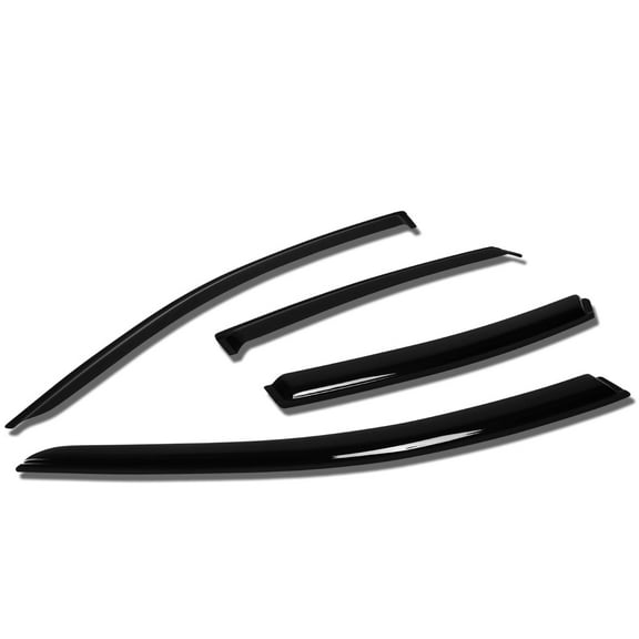 DNA Motoring For 13-17 Nissan Altima Smoked Tint Side Window Visor Vent Rain Wind Deflector Guard