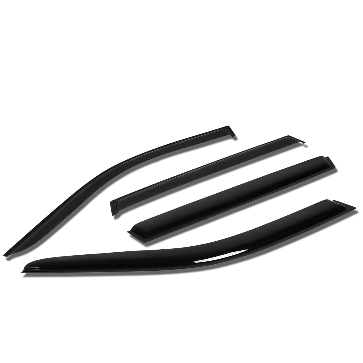 DNA Motoring For 07-18 BMW X5 E70 F15 Smoked Tint WIndow Visor Shade Vent Sun Rain Wind Deflector Guard