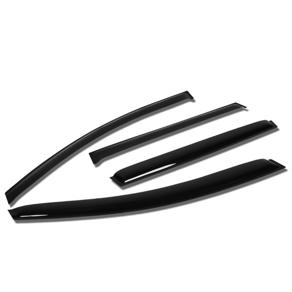 DNA Motoring WVS-T2-0208 For 2008 to 2016 Volvo XC70 P3 4pcs Window Vent Visor Deflector Rain Guard (Dark Smoke) 09 10 11 12 13 14 15