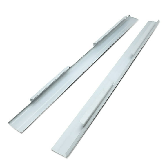 DNA Motoring For 01-07 Chevy Silverado GMC Sierra Crew Cab Outer Slip-On Rocker Panel Pair