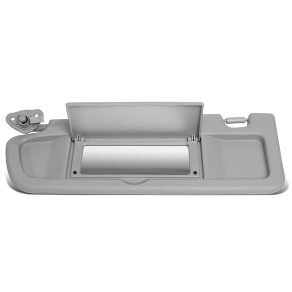 DNA Motoring ZTL-Y-0145-GY For 2006 to 2011 Honda Civic Factory Style Left Driver Left Side Sun Visor Sunshade Grey 07 08 09 10