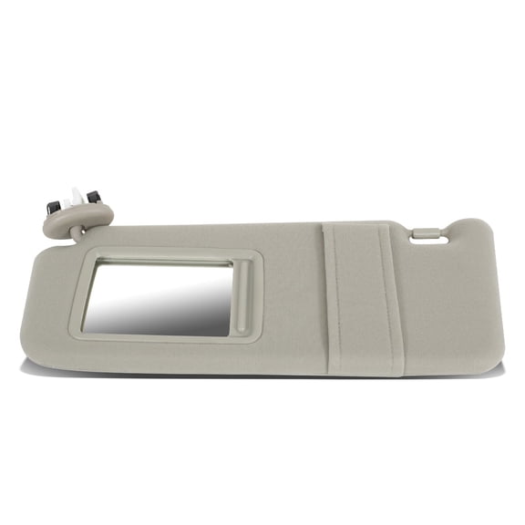 DNA Motoring ZTL-Y-0156-YE FOR 2007-2011 TOYOTA CAMRY Factory Style Left Driver Side Sun Visor Sunshade without Vanity Light Beige 08 09 10