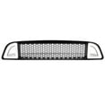 thumbnail image 1 of DNA Motoring ZTL-Y-0171 For 2013 to 2014 Ford Mustang Base GT Honeycomb Mesh Glossy Black Chasing LED Light Bar Front Hood Bumper Grille Frame, 1 of 6
