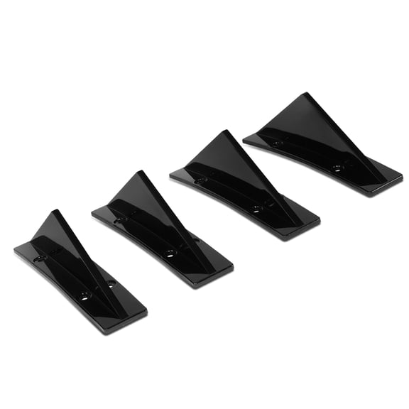 DNA Motoring ZTL-Y-0275 For 2010-2022 Chevy Camro Rear Shark Fin Bumper Diffuser Lip Splitter 4Pcs