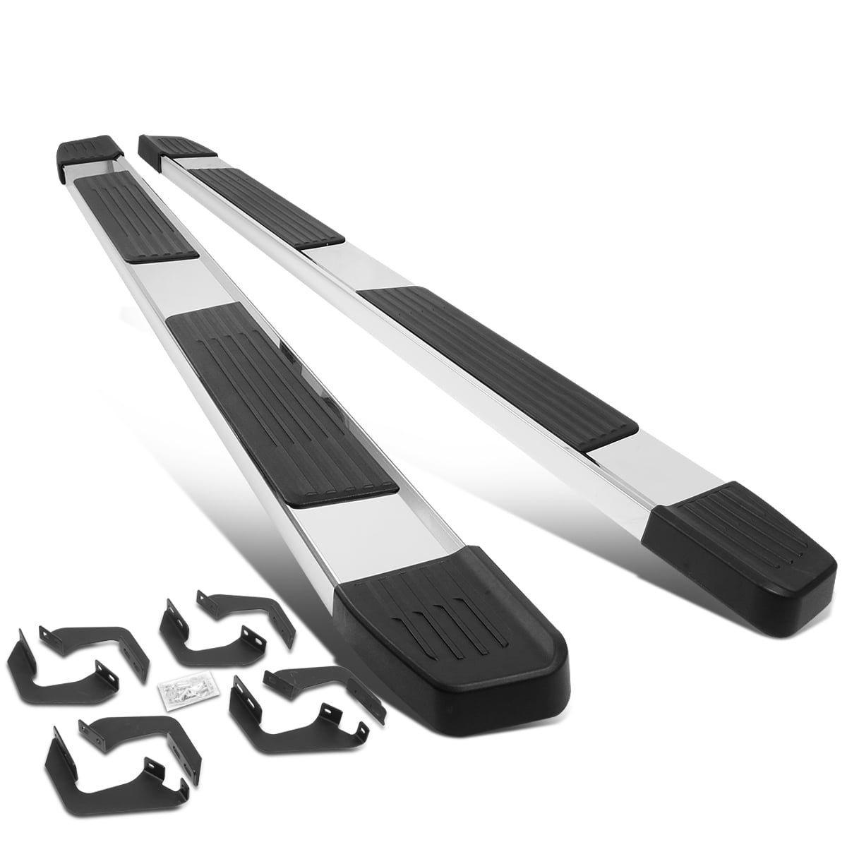 DNA Motoring for 2005 to 2021 Double/Crew Cab Stainless 6" Step