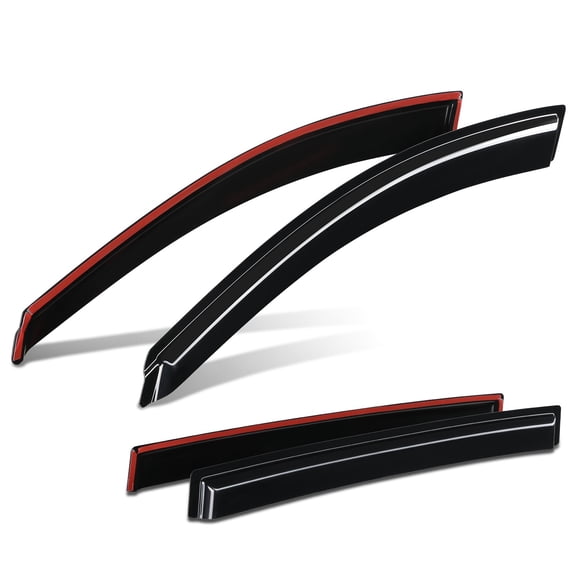 DNA Motoring for 2011-2017 Honda Odyssey Window Visor Tape-On Sun Rain Guard Deflector 4Pcs