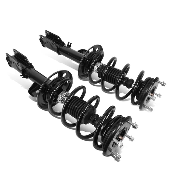 DNA Motoring for 2013-2019 Ford Explorer FWD Powder-Coated Front Struts With Coil Spring