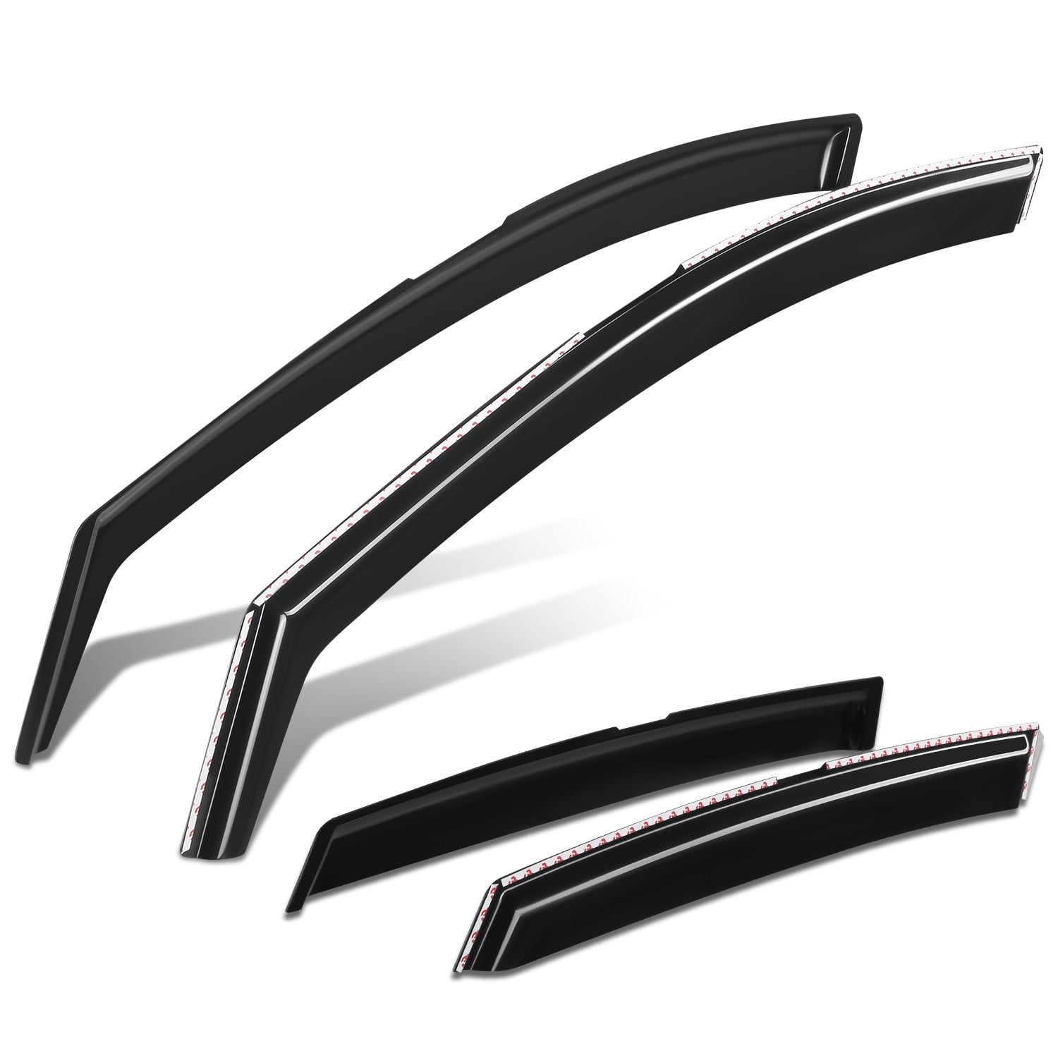 DNA Motoring for 2016-2025 Chevy Malibu In-Channel Window Visor Sun Rain Guard Deflector 4Pcs
