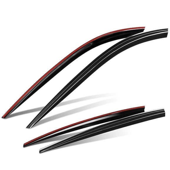 DNA Motoring for 2017-2023 Kia Stinger Window Visor Tape-On Sun Rain Guard Deflector 4Pcs