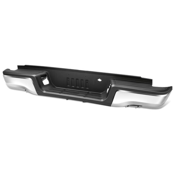 DNA Motoring for 2019-2023 Ford Ranger Rear Step Bumper w/o Sensor Holes & Towing Pkg Chrome