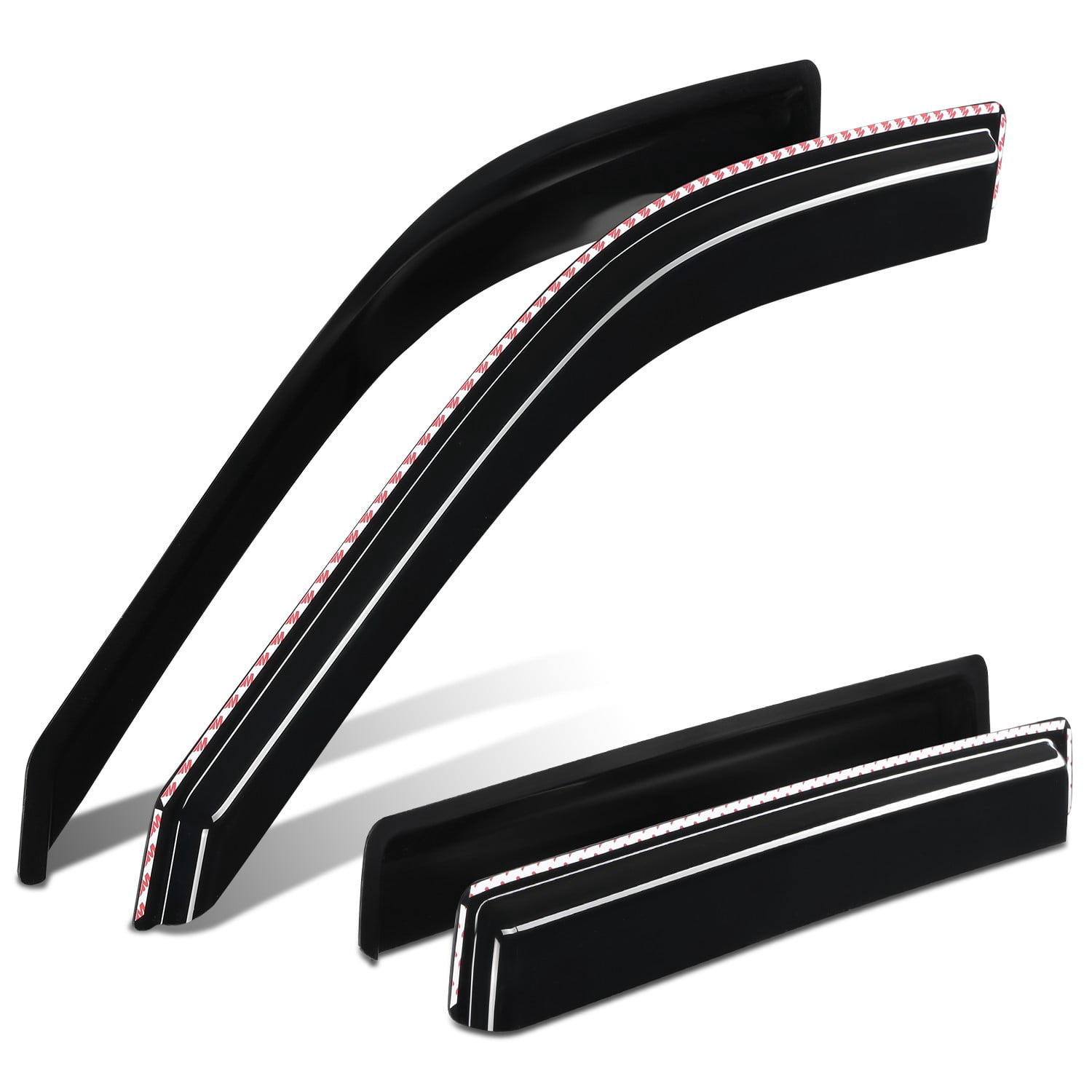 DNA Motoring for 2023-2026 Honda Accord In-Channel Window Visor Sun Rain Guard Deflector 4Pcs