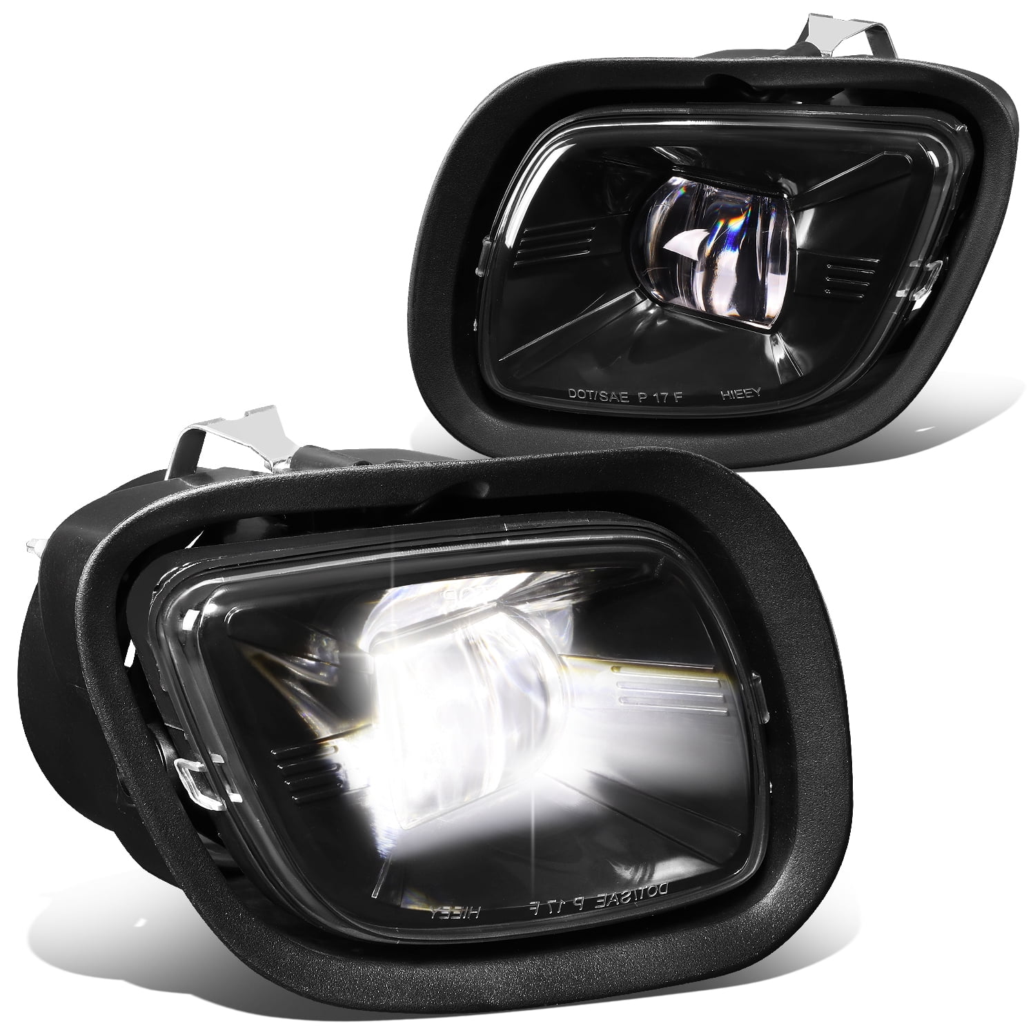 DNA MotoringFL-HAY-008-BK For 2008-2017 Freightliner Cascadia Black Housing Full LED Projector Fog Lights