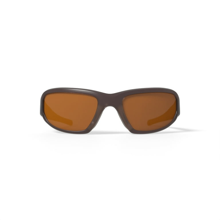 DNA Polarized Rx'able Sunglasses, Unisex, A3012, Brown, 64-18-134