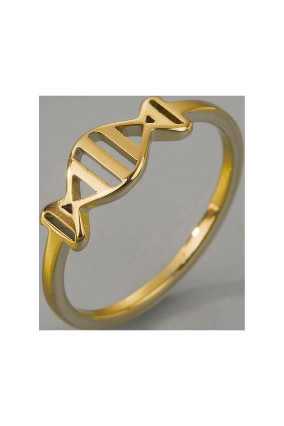 DNA Ring Dainty Stainless Steel Ring Everyday Infinity Minimalist Jewelry