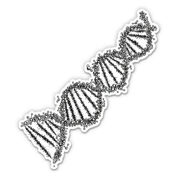 DNA Strand Science - 12" Vinyl Sticker Waterproof Decal