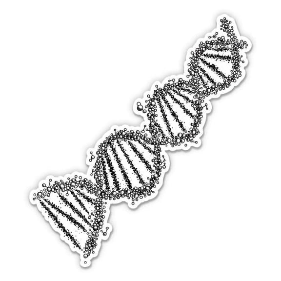 DNA Strand Science - 7" Vinyl Sticker - For Car Laptop I-Pad - Waterproof Decal