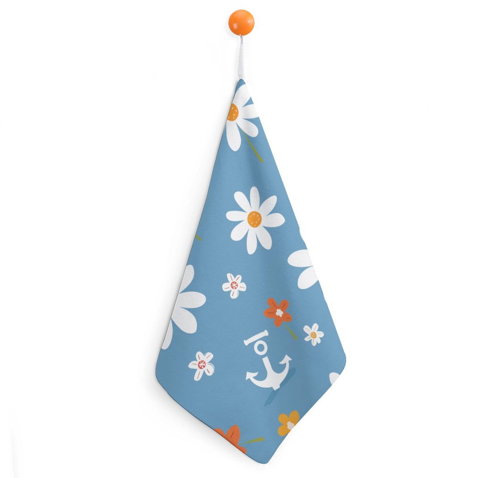 DNAGSB Daisy Pattern1544 Kitchen Towels 1PCS, Soft Hand Towels with